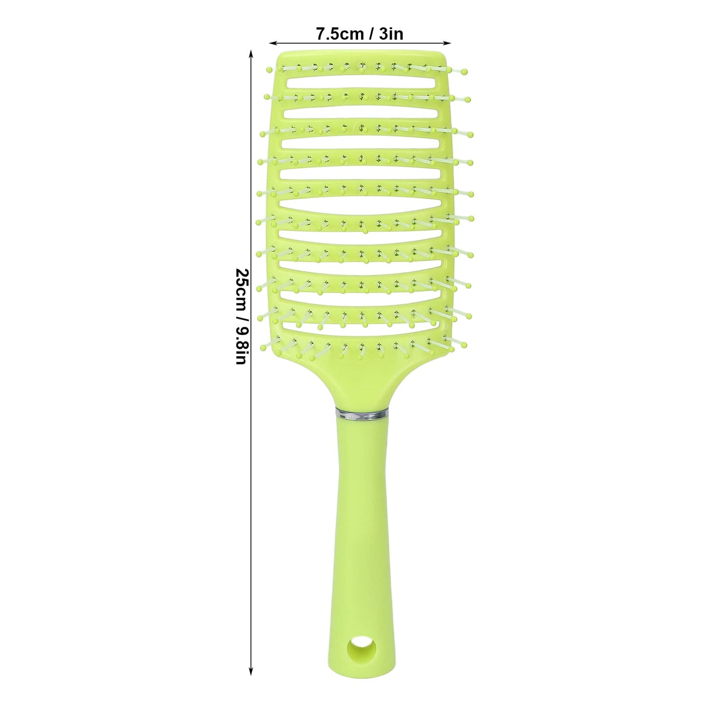 Vented Paddle Hair Brush, Styling Hair Brush, Detangling Hair Brush, Paddle Brush for Thick Straight Hair, Massage Hair Comb, Anti-static Hair Comb, Vented Hair Brush (green)