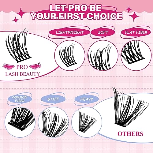 Lash Clusters, 120 Pcs Individual Cluster Lashes DIY Lash Extension Zero Touch-C-10-18mix Eyelash Clusters Volume Wispy Lashes Super Thin Band Reusable Soft & Comfortable(Tufted-D-10-18 mix)