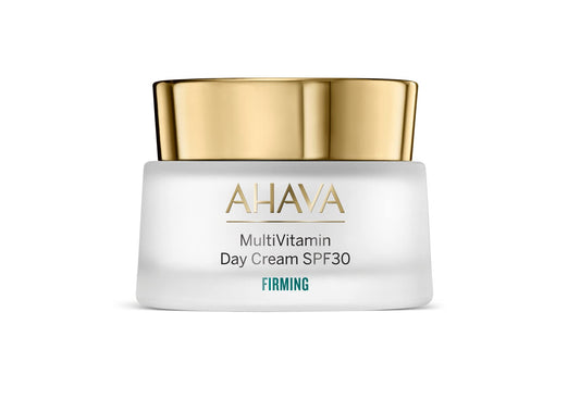 AHAVA Firming MultiVitamin Day Cream SPF 30 - Enriched with Dimethicone, Niacinamide, Panthenol, Vitamin E & Osmoter Blend of Dead Sea Minerals for Enhanced Firmness, Luminosity, Radiance 1.7 Fl Oz