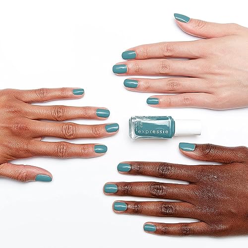 Essie expressie, Quick-Dry Nail Polish, 8-Free Vegan, Midtone Teal, Up Up & Away Message, 0.33 fl oz