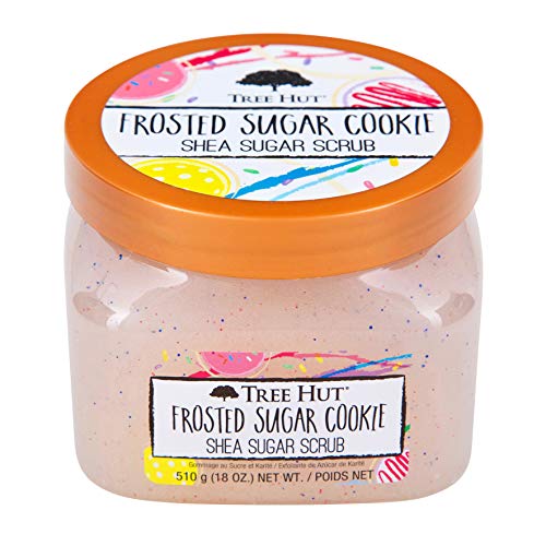 Tree Hut Frosted Sugar Cookie Shea Sugar Scrub, 18 oz, Ultra Hydrating and Exfoliating Scrub for Nourishing Essential Body Care