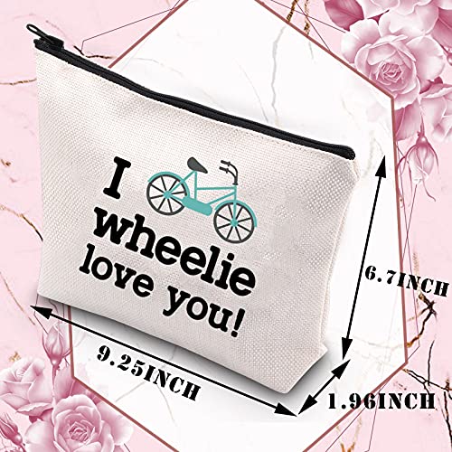 Generic Cycling Gift Cyclist Gifts For Women Mountain Bike Lover Makeup Bag Bicyclists Gifts For Biker Rider Birthday Gift Drive Safe Cosmetic Bag For Girlfriend Wife