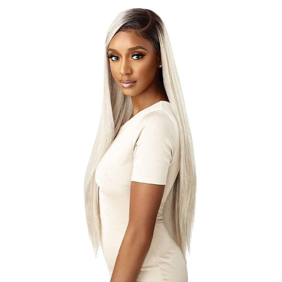 Outre Lace Wigs Sleeklay Part Deep C Lace Part Flat Lace Finish DARBY (1B)