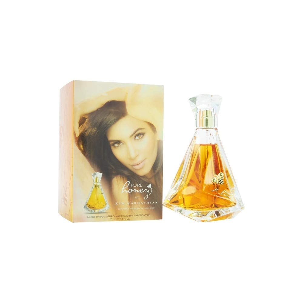 Kim Kardashian Pure Honey Eau de Parfum Spray for Women, 3.4 Ounce (Pack of 2)