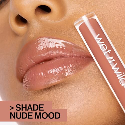 wet n wild Mega Slicks Lip Gloss | Long Lasting | Hyaluronic Acid | High Shine | Attitude Check