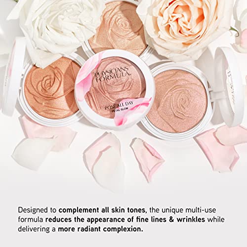 Physicians Formula Rosé All Day Highlighter Blush Face Powder, Pink Petal Glow, Dermatologist Tested, Clinicially Tested (Pack of 2)