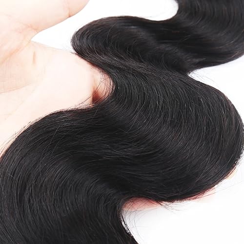 RESACA 22 Inch Human Hair Bundles Body Wave One Bundle 100% Unprocessed Brazilian Virgin Hair Bundles Deals Double Weft Weave Hair Extension Nature Color