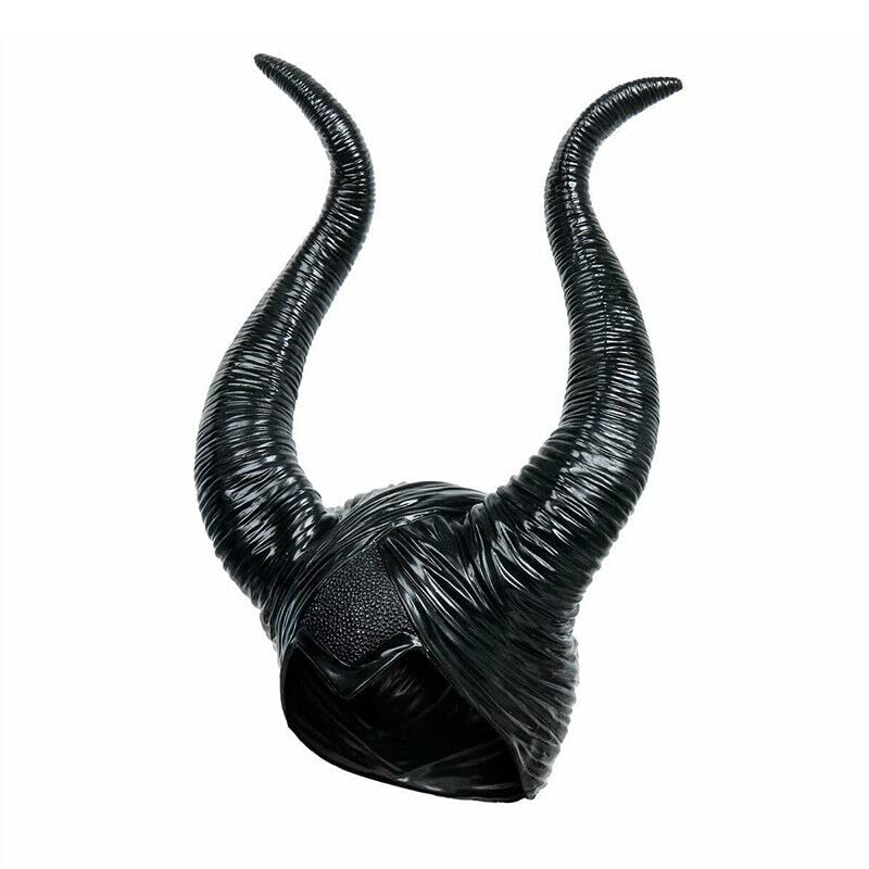 Maleficent Horns Costume Witch Headpiece Girls Magic Queen Headband Women Gothic Fairy Headdress for Halloween Accessory