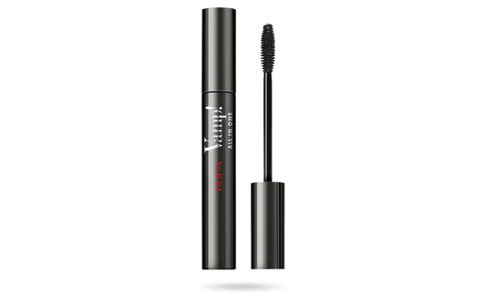 Pupa Milano Vamp! All In One Mascara - Add Extreme Volume and Length to Lashes - Serum-Infused Formula Promotes Thicker Lash Appearance - Smudge and Clump Resistant - 101 Extra Black - 0.3 oz