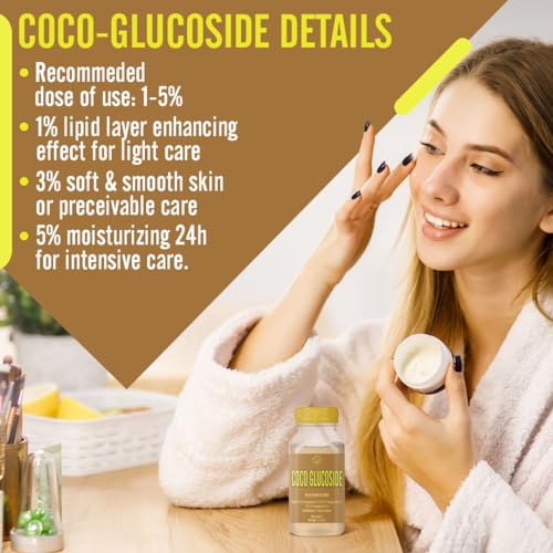 Artekas Innovation - COCO GLUCOSIDE - Gel - for Homemade Cosmetics, Skin Care, Shower Gels, Foaming, Body Soap, Shampoos, Face Cleansers - 4.23 oz