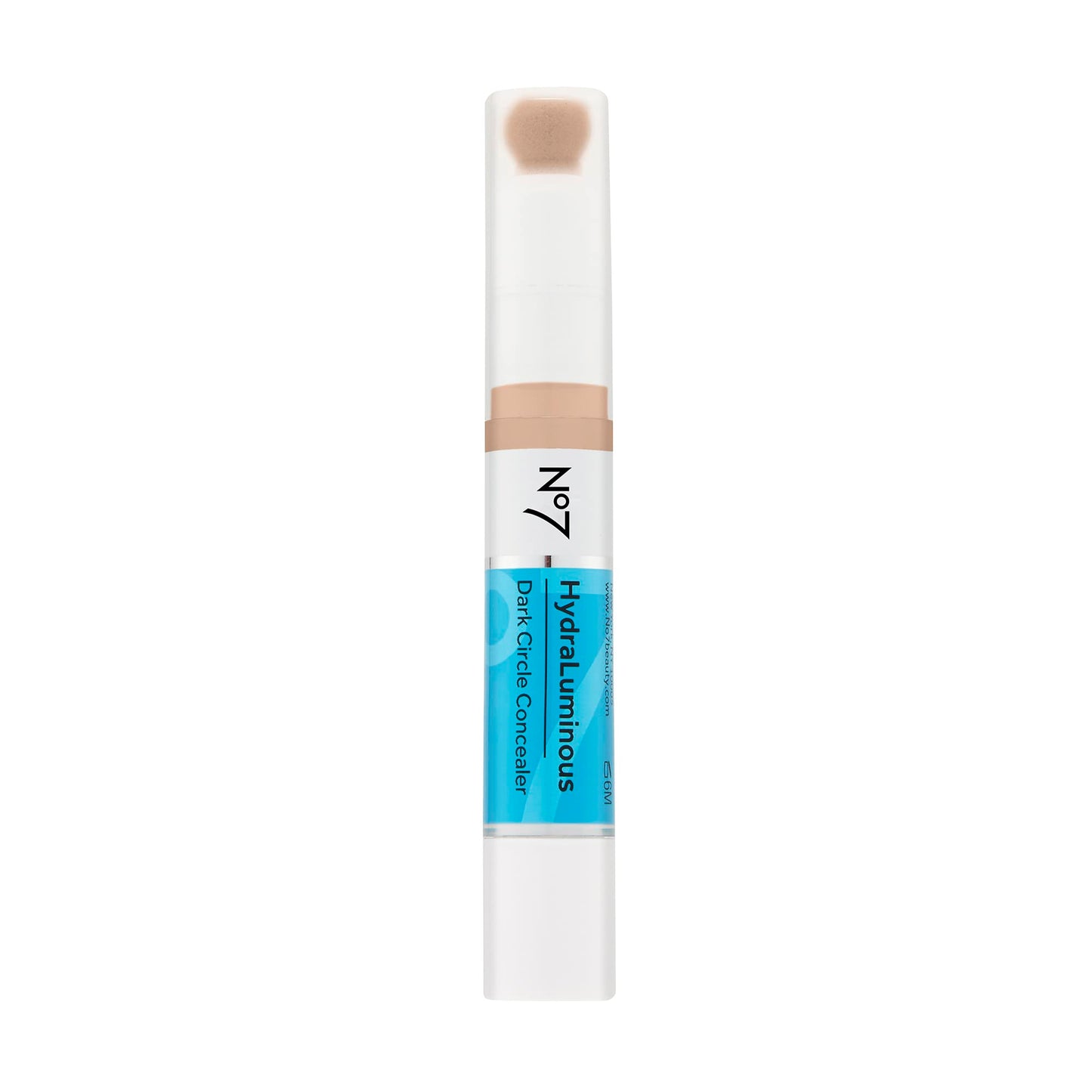 No7 Hydraluminous Concealer - Shade 4 - Full-Coverage Under Eye Concealer for Dark Circles with Caffeine & Ceramides - Hydrating & Brightening Concealer for Dark Under Eye Area (3.9m)