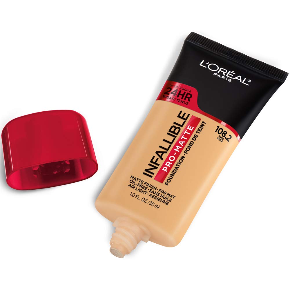 L'Oreal Paris Cosmetics Makeup Infallible Pro-Matte Liquid Longwear Foundation, Sand, 1 fl oz