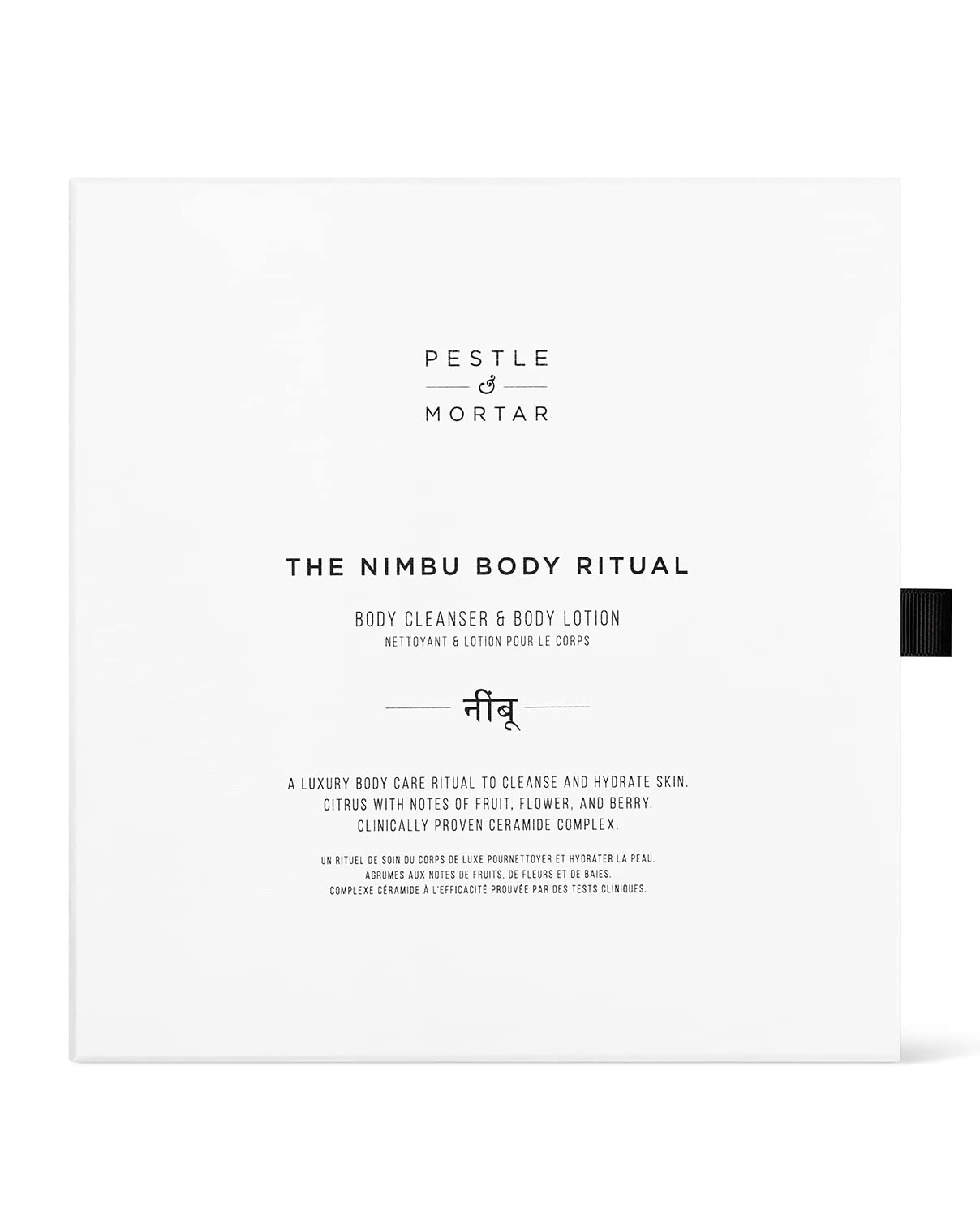 Pestle & Mortar Nimbu Body Ritual gift set- Bodycare for women/men, Body lotion & wash set, Nourishing & Refreshing