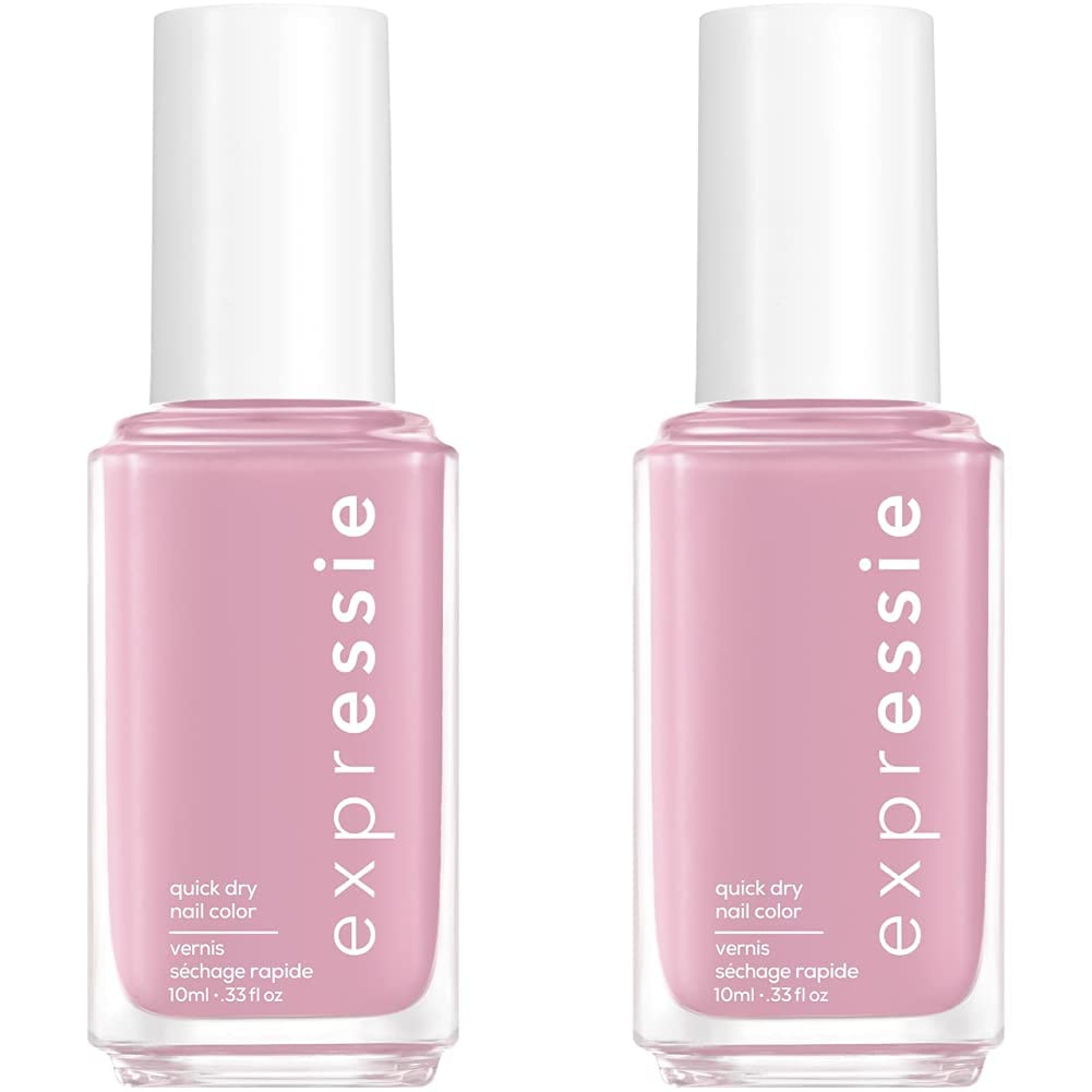 Essie expressie, Quick-Dry Nail Polish, 8-Free Vegan, Pastel Pink, In The Time Zone, 0.33 fl oz (Pack of 2)