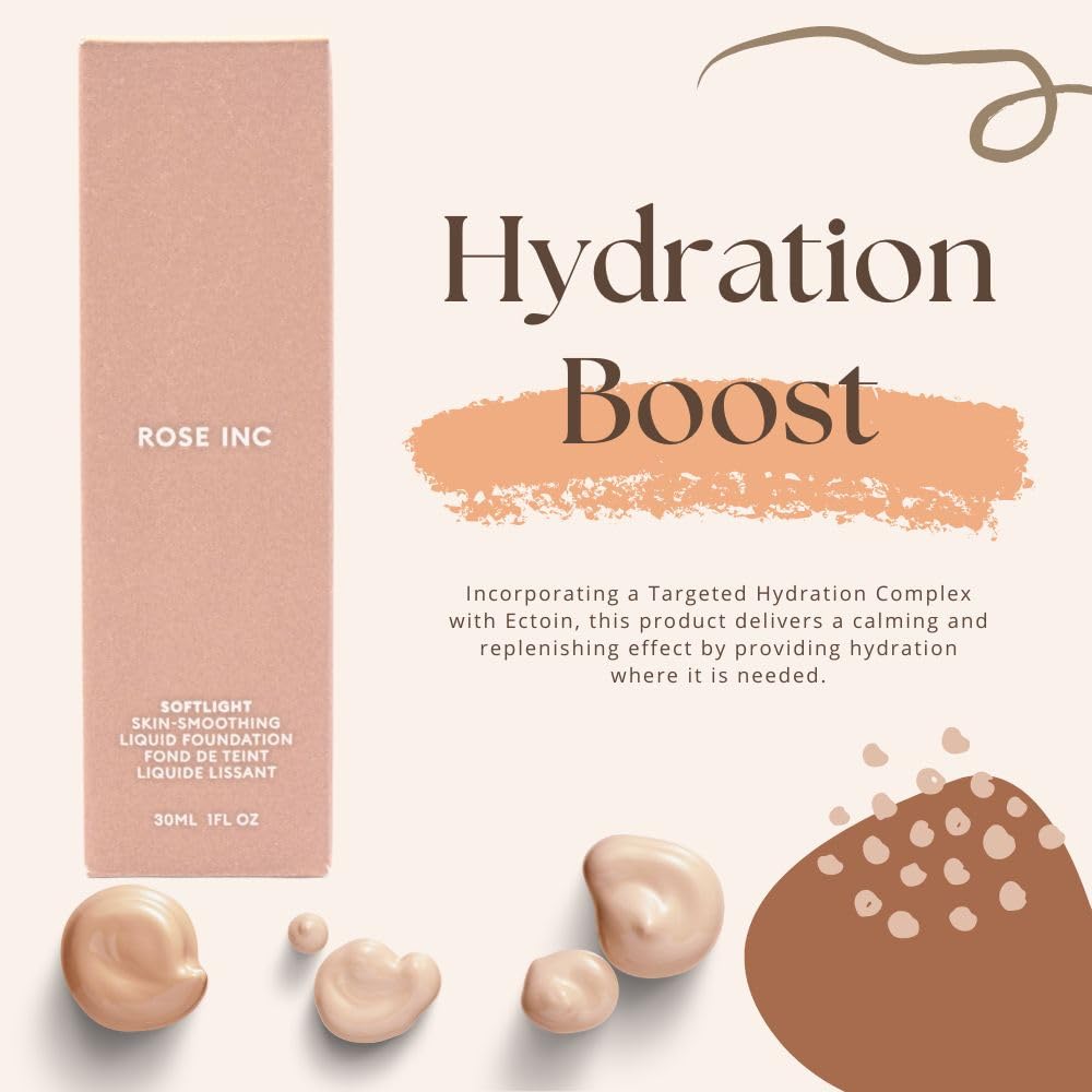 ROSE INC Softlight Skin-Smoothing Hydrating Non-Comedogenic Foundation 9W