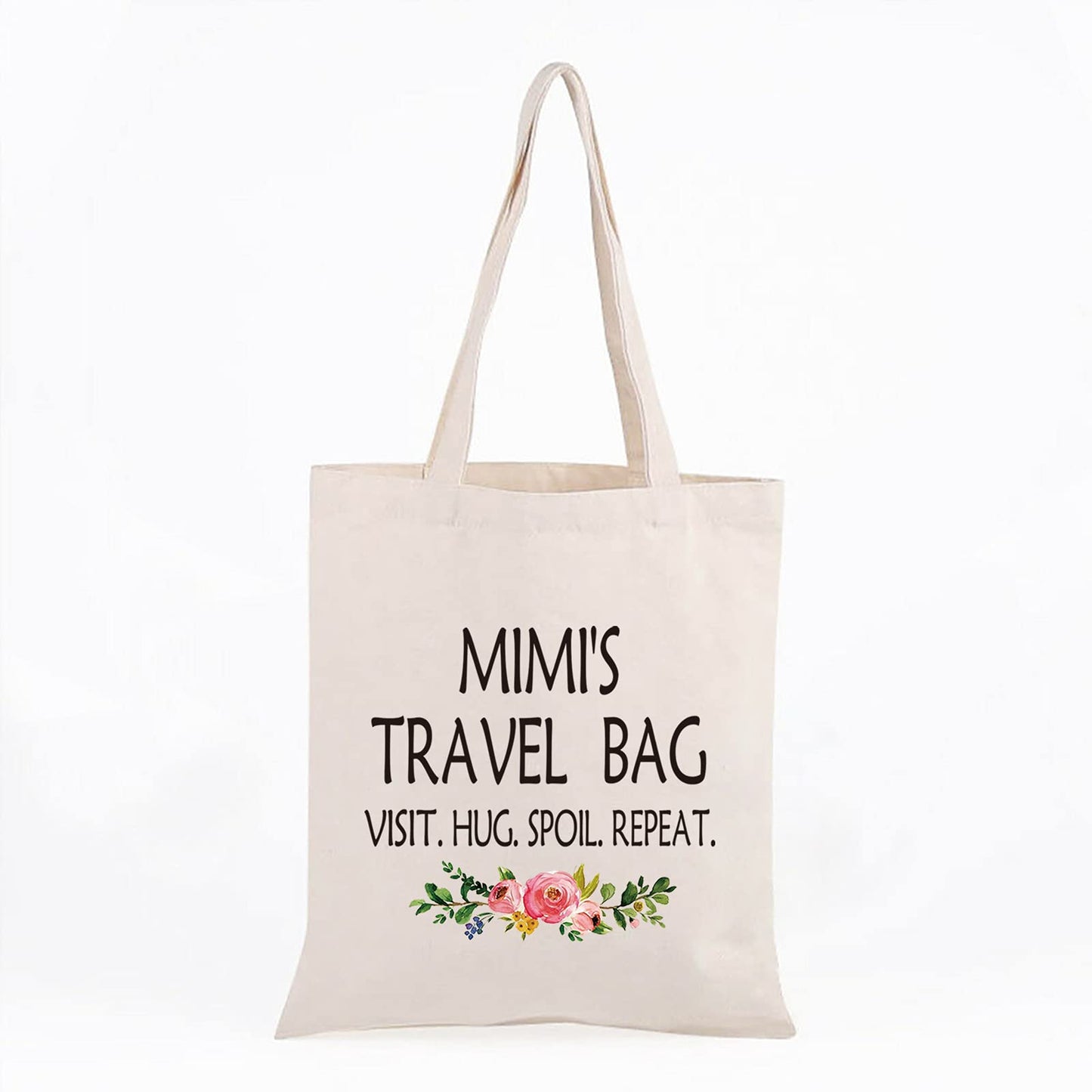 WCGXKO Mimi Gift Mimi Mother's Day Gift Grandma Birthday Gift Travel Gift Cosmetics Bag (MIMI'S TRAVEL tote)