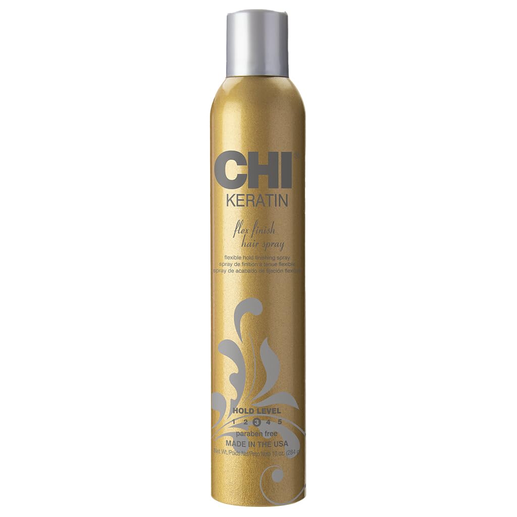 CHI Keratin Flex Finish Hair Spray 10 oz & 2.6 oz Bundle