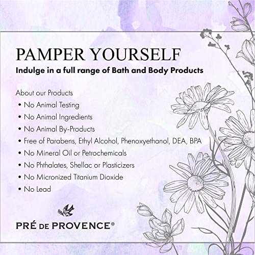 Pre de Provence Artisanal Soap Bar, Enriched with Organic Shea Butter, Natural French Skincare, Quad Milled for Rich Smooth Lather, Raspberry, 8.8 Ounce