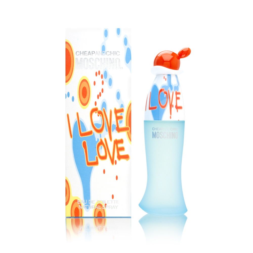 MOSCHINO I Love Love Cheap and Chic For Women. Eau De Toilette Spray 1.7 Ounces (Pack of 2)