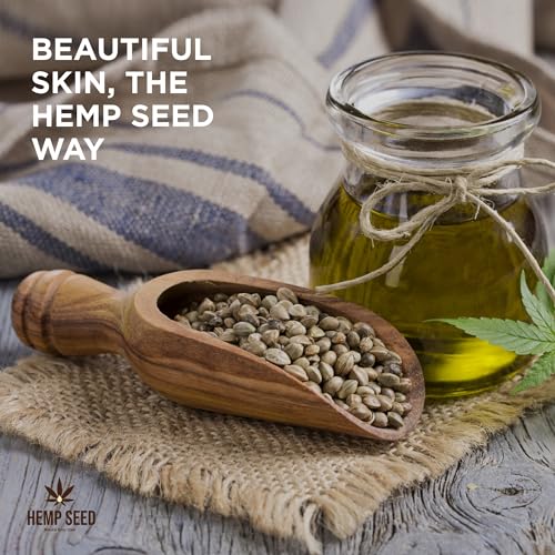 Hemp Seed Massage & Body Oil, Beach Daze Scent - 8 fl. oz. - Nourishing, Moisturizing Massage Oil - Hemp Seed, Apricot, Grapeseed & Sweet Almond Oil - Vegan & Cruelty Free