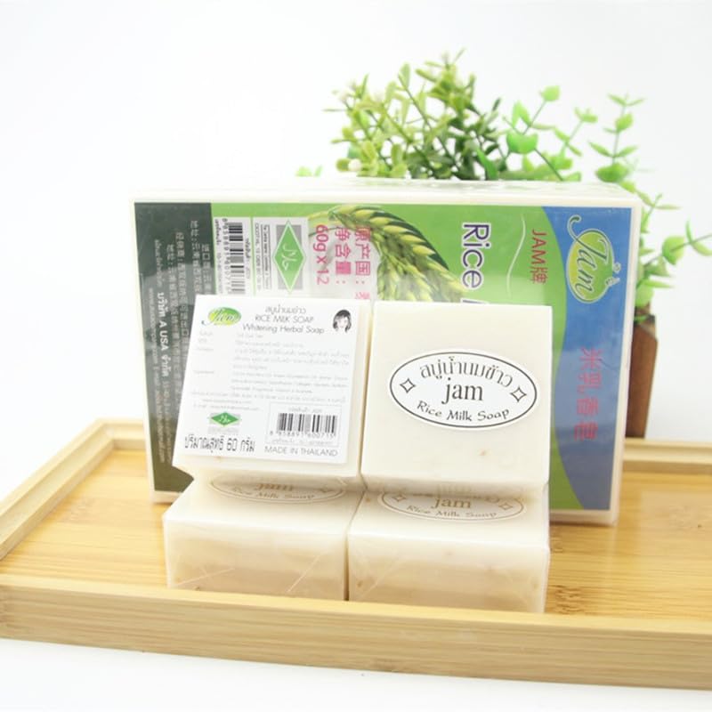 Maruomiki Thailand Rice Soap 6pcs Handmade Rice Soap 65g Bath Soap 12pcs Facial Soap Cold Soap Wedding Gift (6)