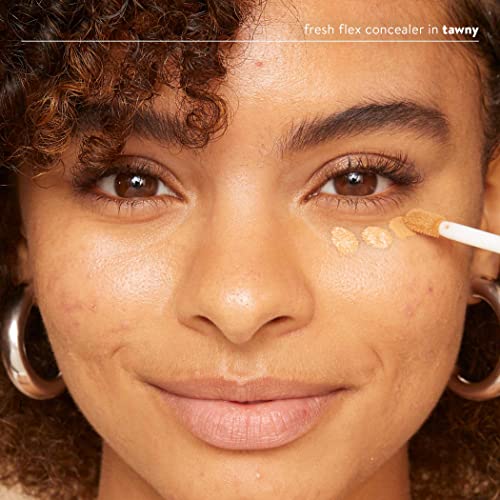 Honest Beauty Fresh Flex Concealer with Niacinamide + Vitamin E + Hyaluronic Acid | Vegan + Cruelty free | Tawny, 0.17 fl oz