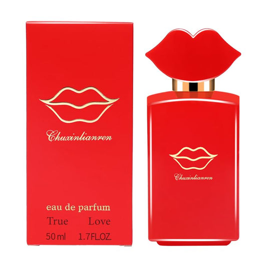 Prgkitcjfh Ladies talk about perfume lasting gift box men talk about fragrance (Red Love 1.7 ounces)