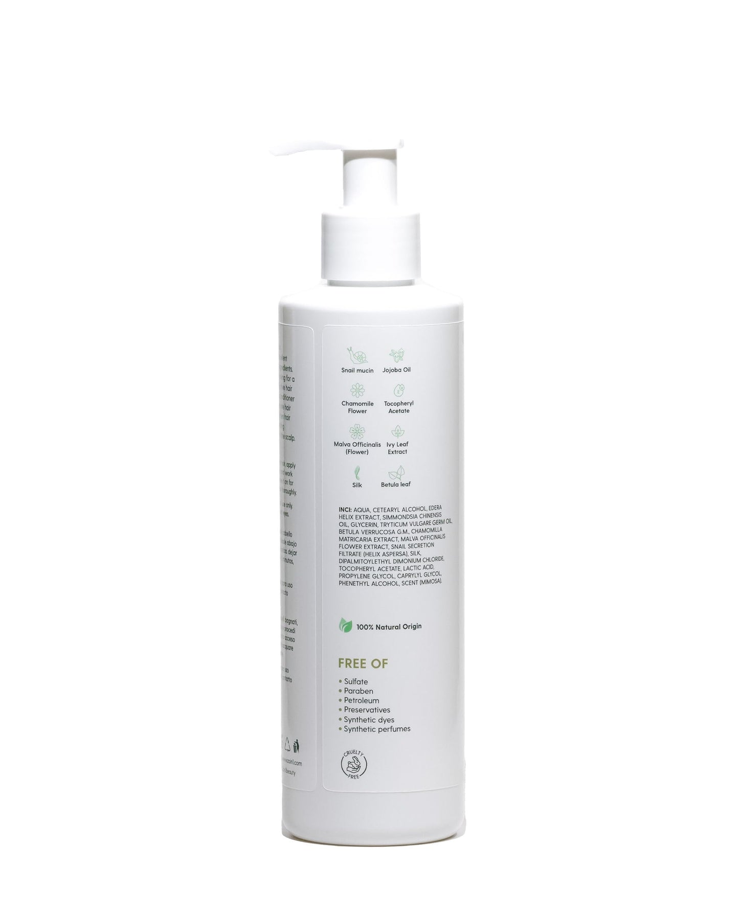 ZAIN1 Natural Hair growth Conditioner With Snail Mucin and jojoba oil. pH Level of 4.2 (Mimosa, 8.45 oz.)