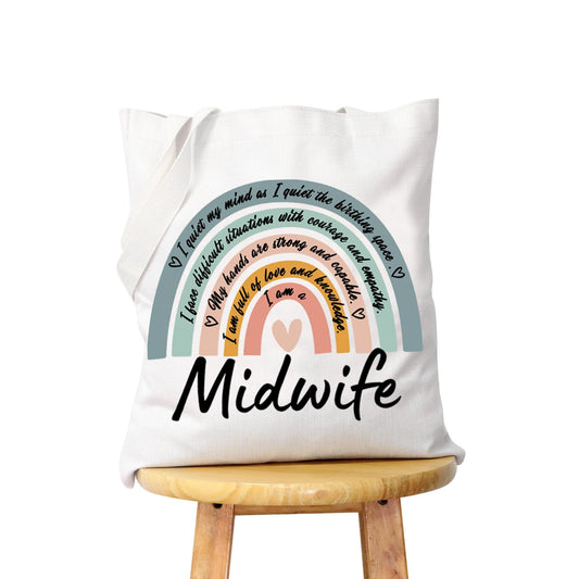 WCGXKO Trainee Midwife Gift Future Midwife Gift Midwife Thank You Gift Midwife Zipper Pouch Cosmetic Bag (Midwife tote)