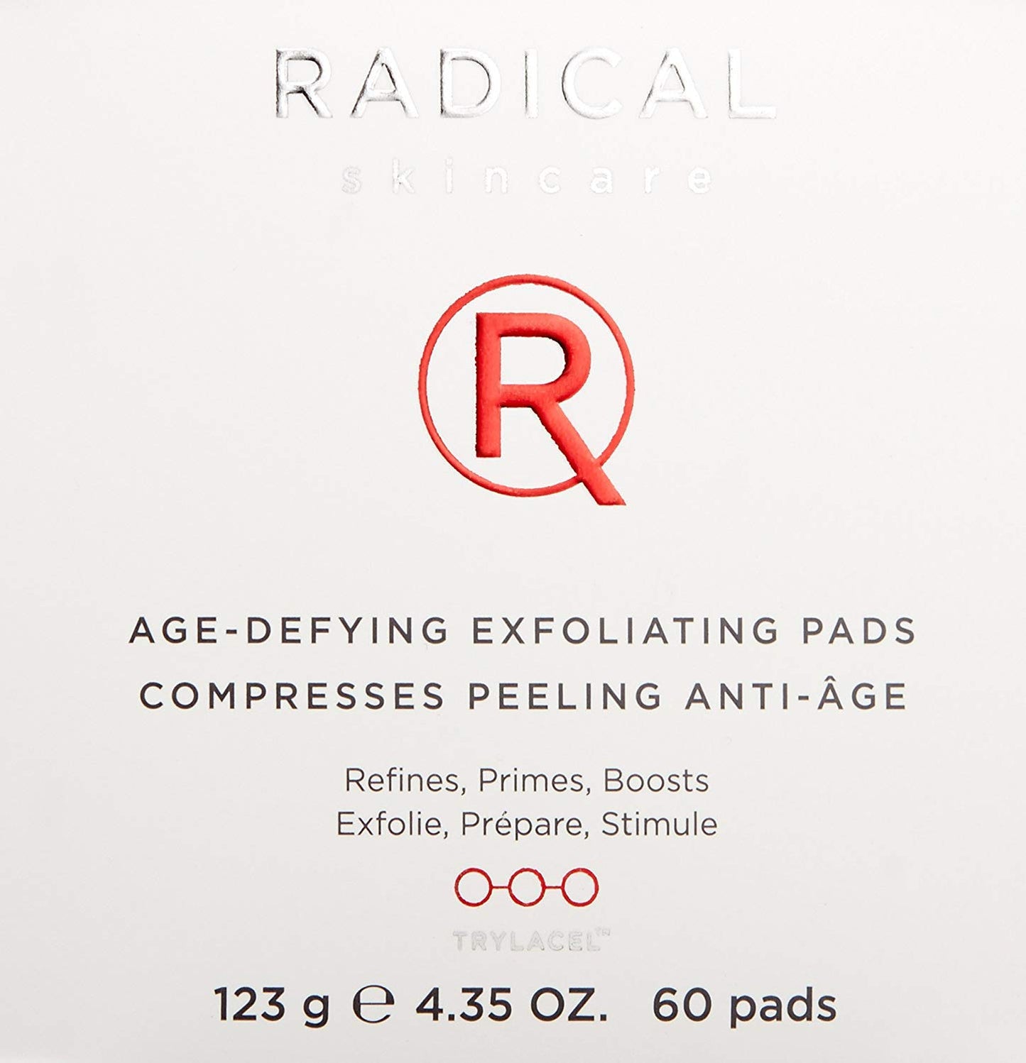 Radical Skincare Age-Defying Exfoliating Pads - Remove Dead Skin, Even & Brighten Skin Tone for Radiant Glow - For All Skin Types Including Sensitive Skin - Paraben & Cruelty Free (60 Pads)