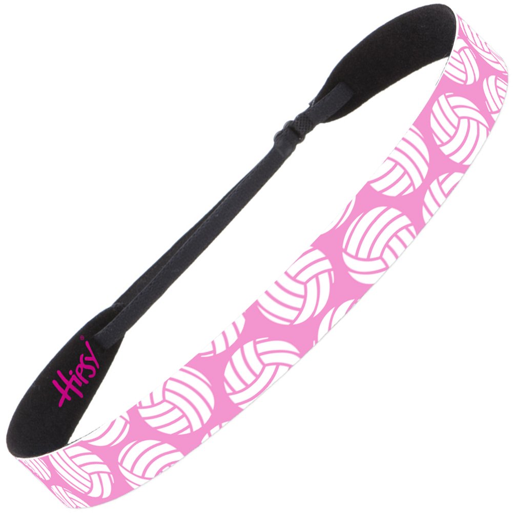 Hipsy Adjustable No Slip Volleyball Headbands for Women Gift Packs (Volleyball Mixed Light Pink 3pk)