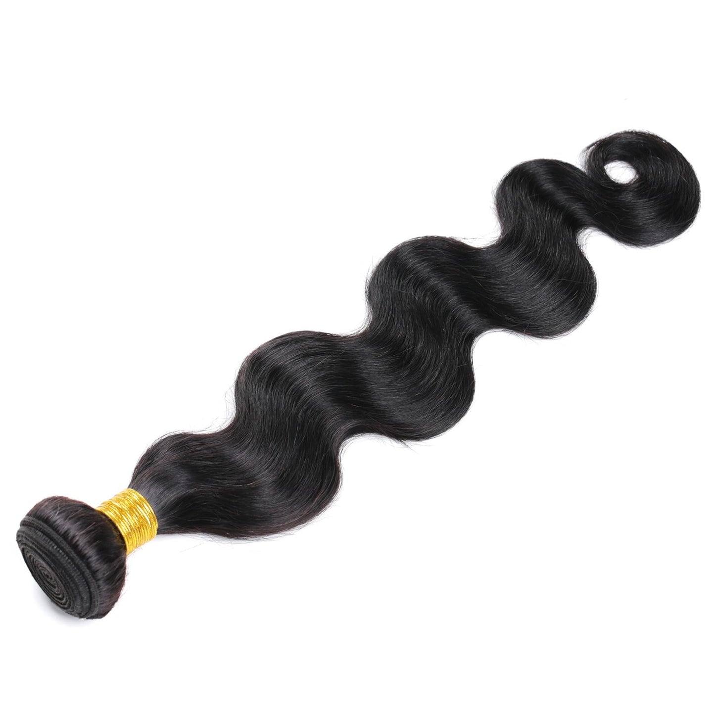 DaiMer Body Wave Human Hair One Bundle Unprocessed Body Wave Hair Extensions Double Weft 10A Brazilian Hair Bundles Wet And Wavy Hair Weave 28 Inch