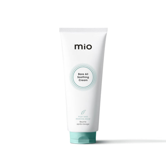 Mio Bare All Soothing Cream 3.5 fl oz | Post Hair Removal Balm | Prevents Ingrown Hairs | Calm & Moisturise Skin After Shaving or Waxing | Plant-based