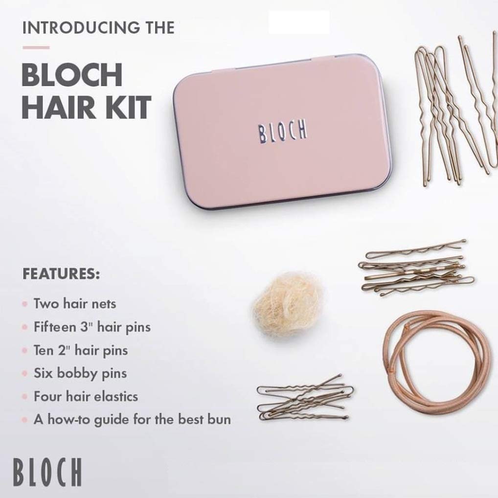 Bloch Unisex-Adult's Standard Hair Kit, Black, 1 Count (Pack of 1)