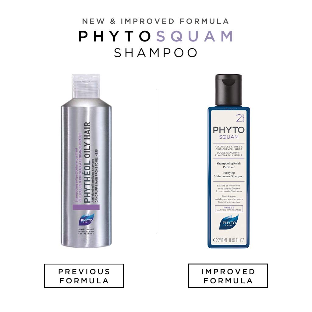 PHYTO Phytosquam Purifying Maintenance Shampoo, 8.45 fl oz