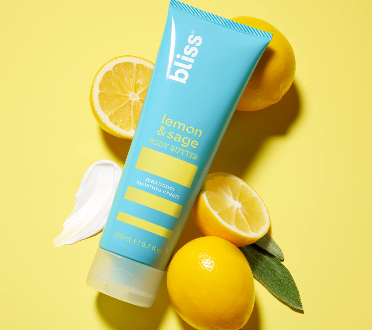 Bliss Intense Moisture Trio: Lemon and Sage Body Butter, Naked Body Butter Unscented, Grapefruit and Aloe Body Butter - Maximum Moisture Cream