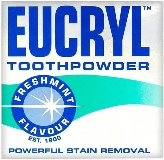 Eucryl Smokers Tooth Powder Freshmint Flavour (50g) - Pack of 6