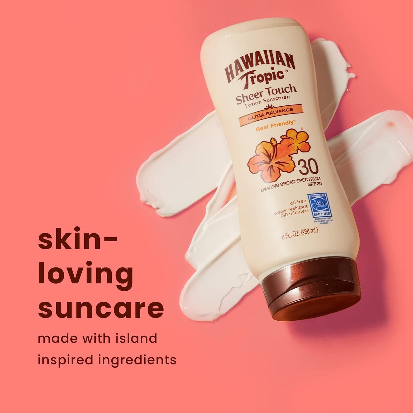 Hawaiian Tropic Sheer Touch Lotion Sunscreen, Ultra Radiance SPF 15, 8 oz (Pack of 2)