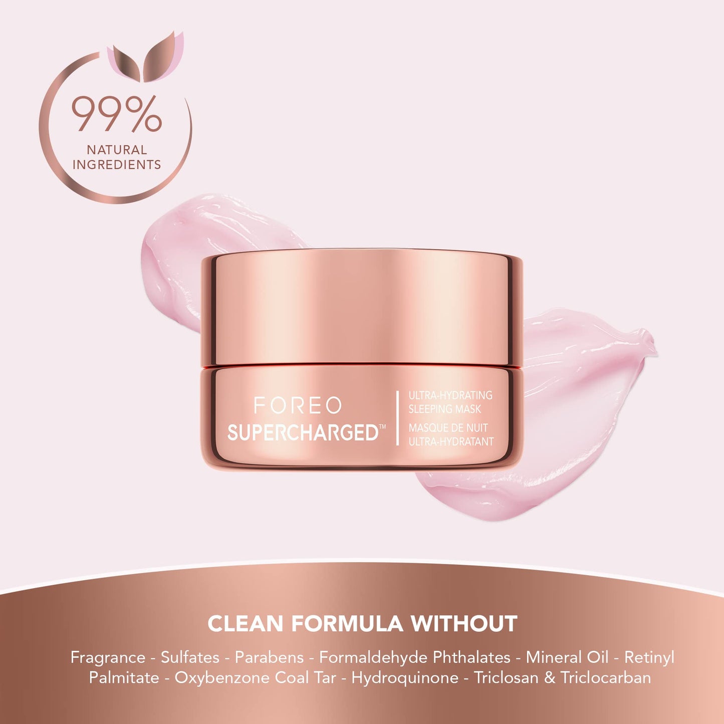 FOREO SUPERCHARGED Hydrating Night Mask - Deeply Replenishing Face Moisturizer - Rejuvenating Face Cream - Vegan - Cruelty & Gluten-Free - 0.5 fl oz