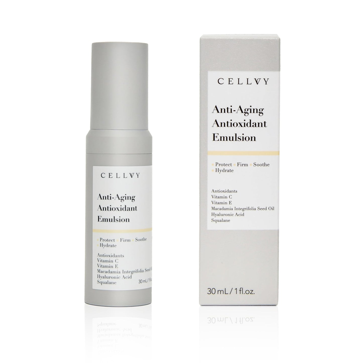 CELLVY Anti-Aging Antioxidant Emulsion with Hyaluronic Acid, Vitamin C & E, Hydrating, Nourishing, & Firming Face Lotion, Smooths Fine Lines & Wrinkles and Boosts Collagen Production