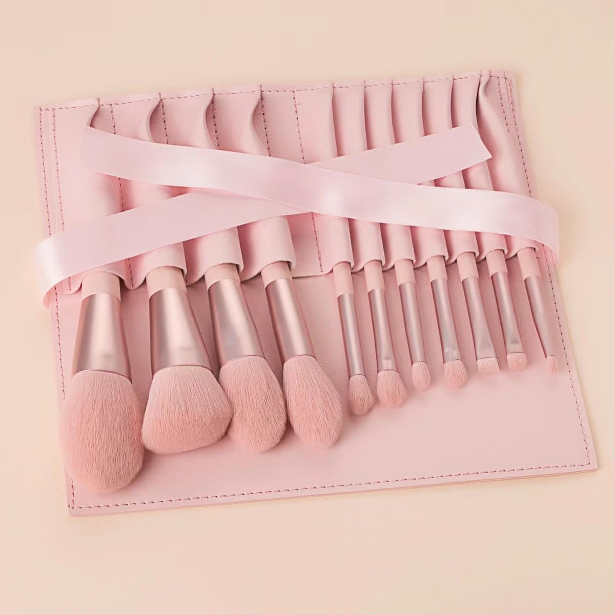 Makeup brush set Soft hair makeup brush can brush foundation make-up, concealer cream, eye shadow, rouge and other professional women's makeup brush set with storage box (11 piece set)