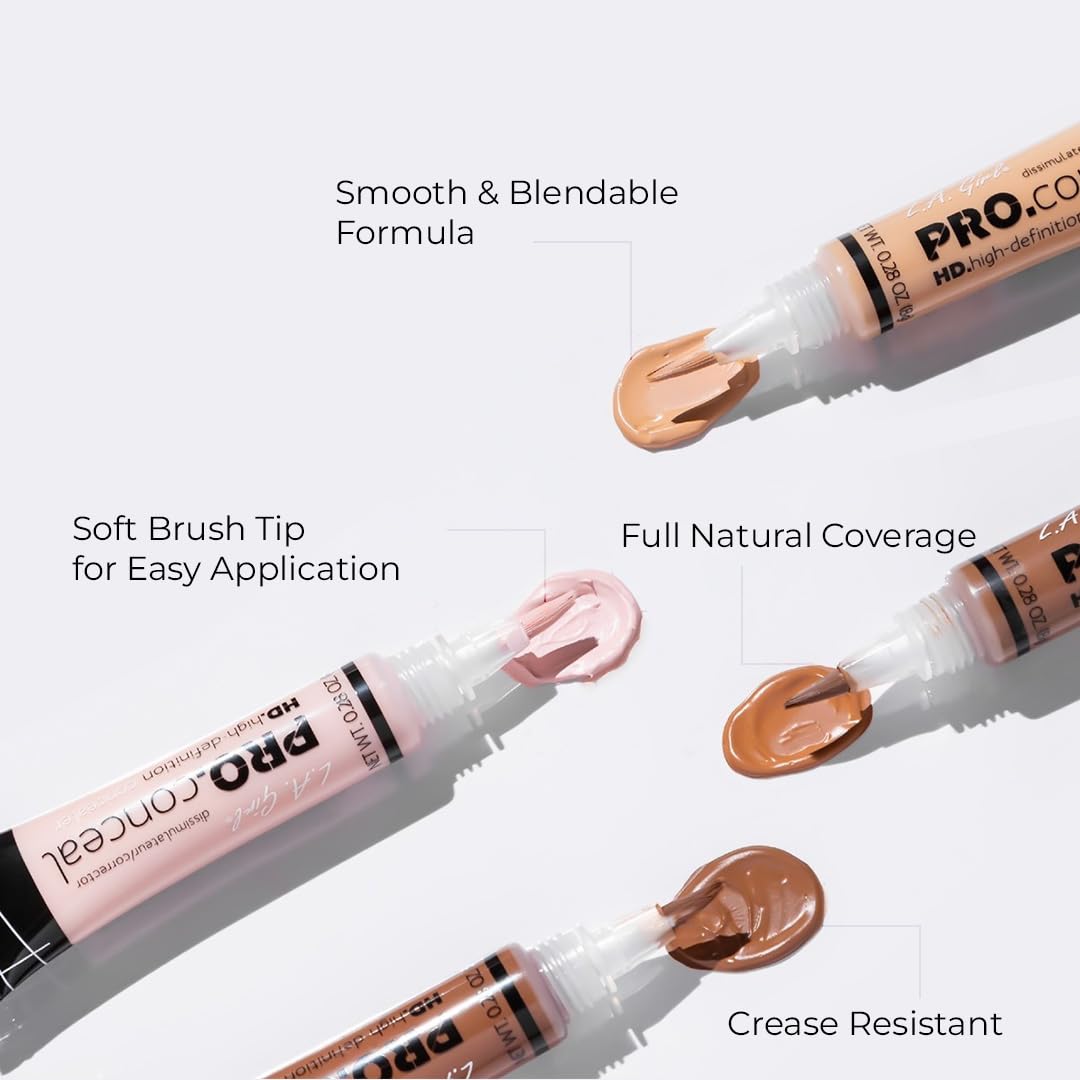 L.A. Girl Pro High Definition Concealer (1, GC 976 Pure Beige), 16 Ounce (LAX-GC976-B)