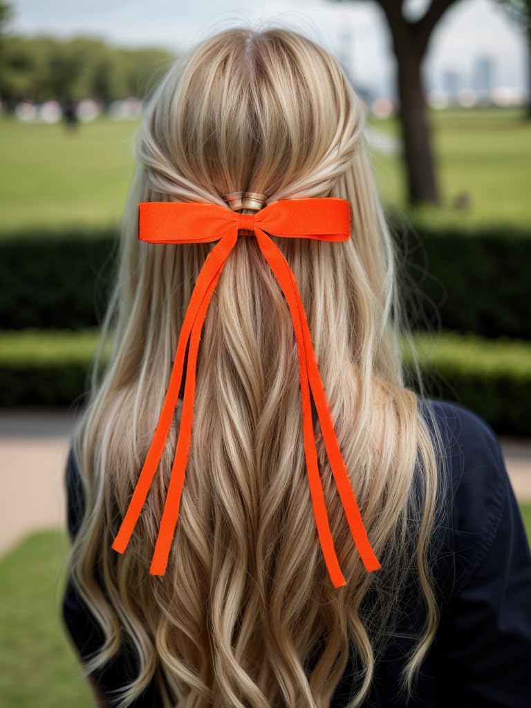 LFOUVRE Hair Accessories: Bow Clips, Tassel Ribbons, Bowknot Barrettes with Long Tails for Women and Girls