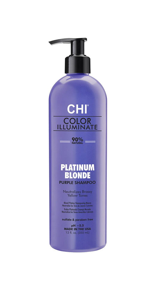 CHI Ionic Color Illuminate Shampoo Platinum Blonde 12oz, Platinum Blonde, 12 fluid_ounces