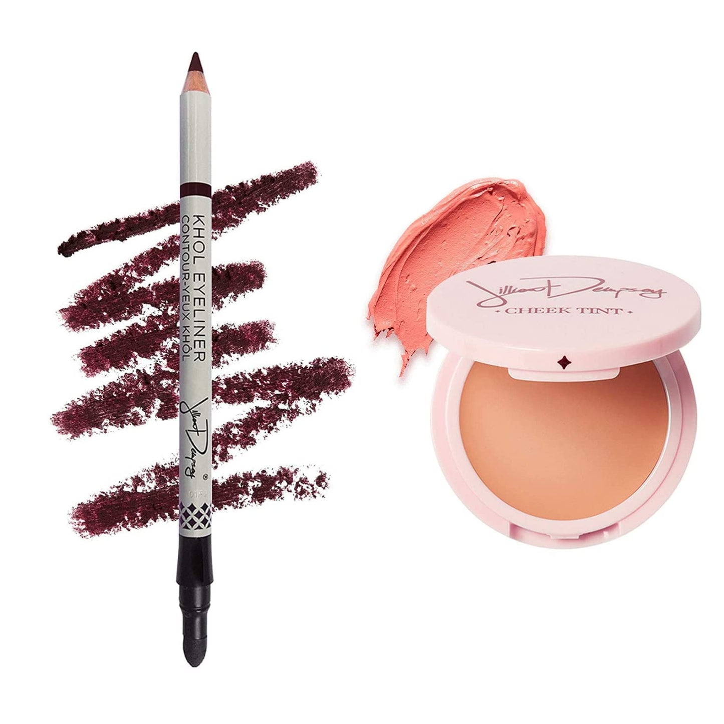 Jillian Dempsey Khôl Eyeliner in Deep Burgundy + Cheek Tint Petal