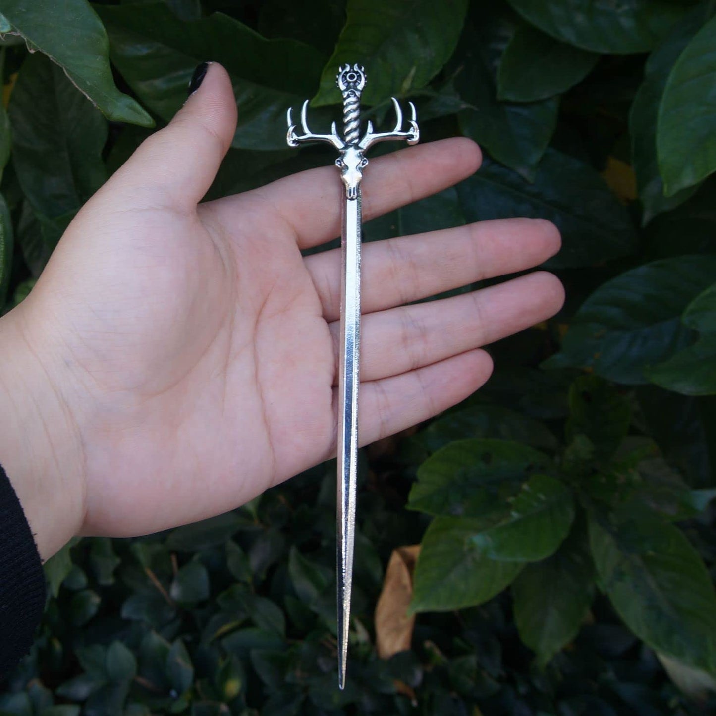 Sword Sword Hair Pin Sword Stick Pagan Amulet Spirit Hair Jewelry For Women (02)