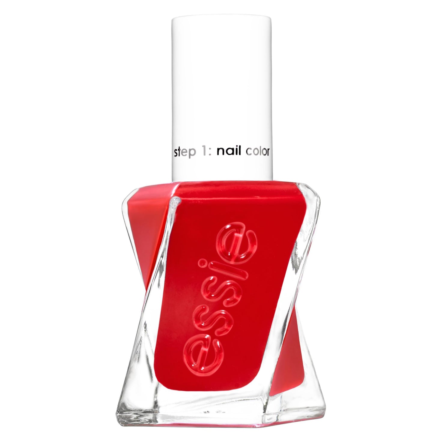 Essie Gel Couture Long-Lasting Nail Polish, 8-Free Vegan, Scarlet Red, Rock The Runway, 0.46 fl oz