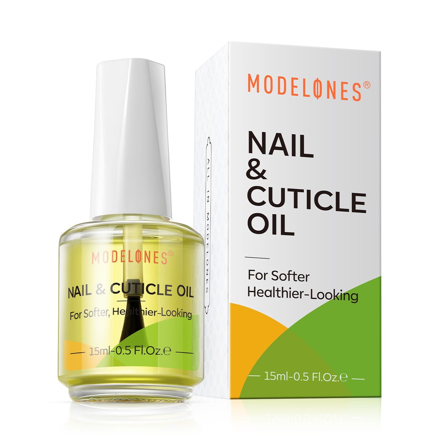 modelones Cuticle Oil for Nails 15ml Natural Nail Oil for Growth and Strength Damaged Nails Vitamin E Revitalizing Essential Oils Cuticle Care