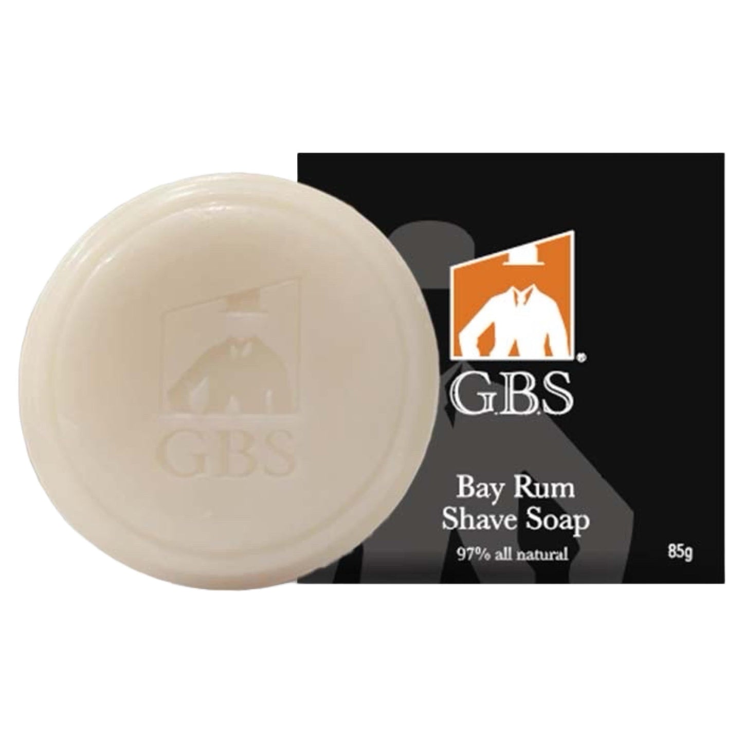 G.B.S 97% Bay Rum All-Natural Shave Soap Made with Shea Butter Coconut Oil, Avocado Oil, Balm Soap Towel & Travel Kit