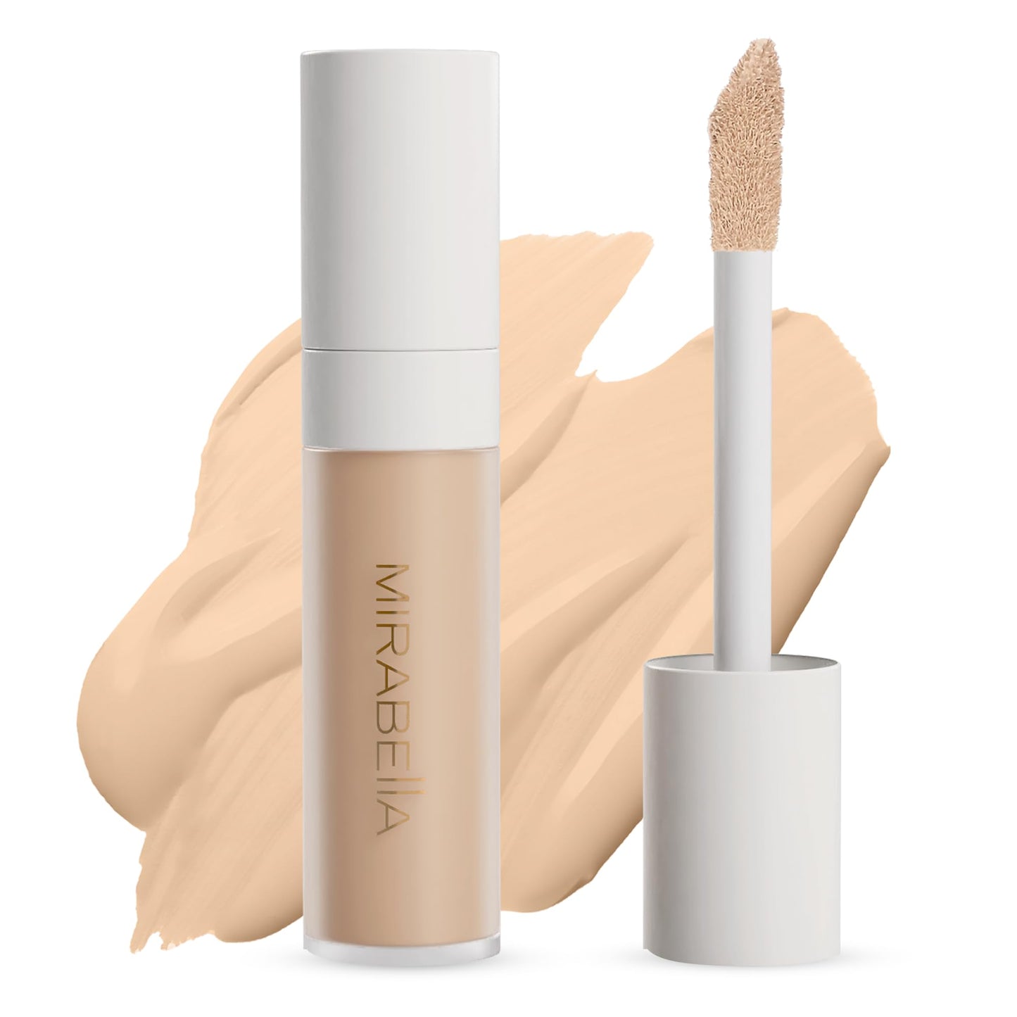 Mirabella Invincible For All Perfecting Under Eye Concealer Full Coverage - Hydrating Makeup Concealer for Dark Circles, Fine Lines & Wrinkles w/Hyaluronic Acid - Fair F60